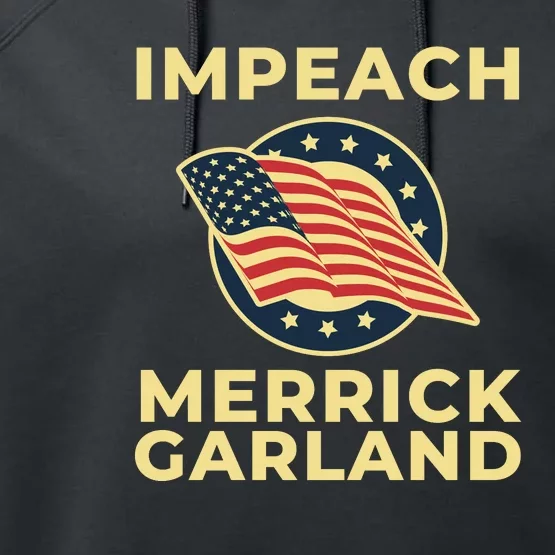 Impeach Merrick Garland Defund The FBI Conservative Performance Fleece Hoodie