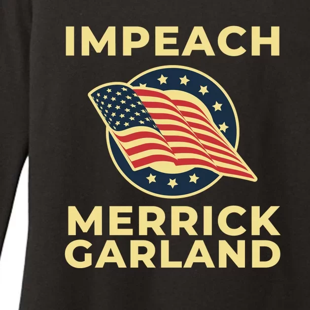 Impeach Merrick Garland Defund The FBI Conservative Womens CVC Long Sleeve Shirt