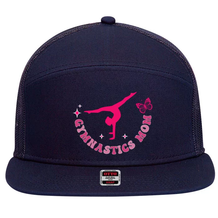 In My Gymnastics Mom Era Funny Gift 7 Panel Mesh Trucker Snapback Hat