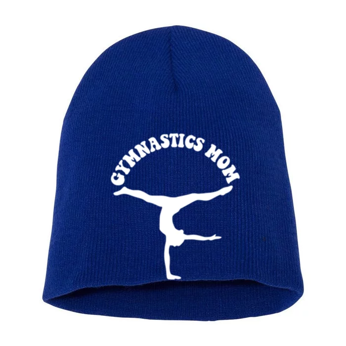 In My Gymnastics Mom Era Trendy Gymnastics Lover 2 Side Gift Short Acrylic Beanie