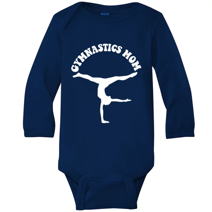 In My Gymnastics Mom Era Trendy Gymnastics Lover 2 Side Gift Baby Long Sleeve Bodysuit