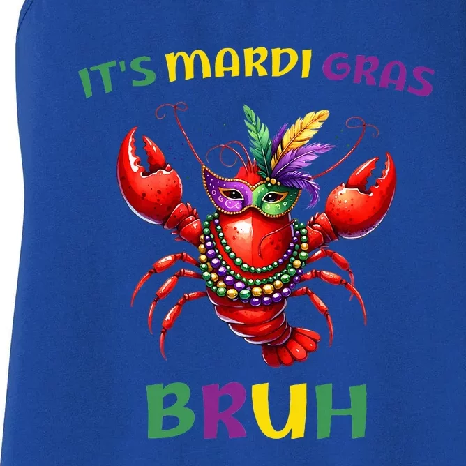 ItS Mardi Gras Bruh Crawfish Carnival Happy Mardi Gras Women's Racerback Tank