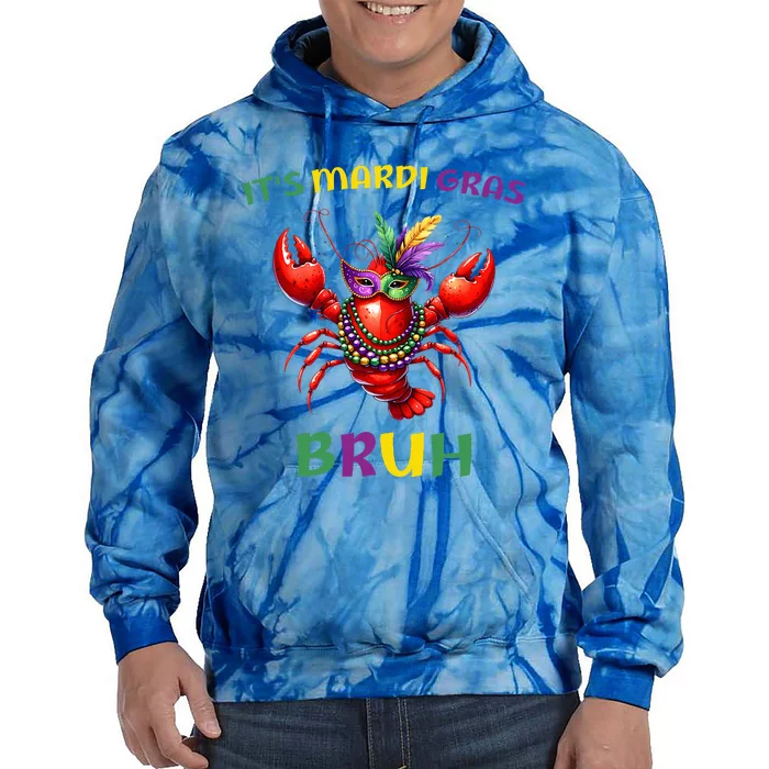 ItS Mardi Gras Bruh Crawfish Carnival Happy Mardi Gras Tie Dye Hoodie