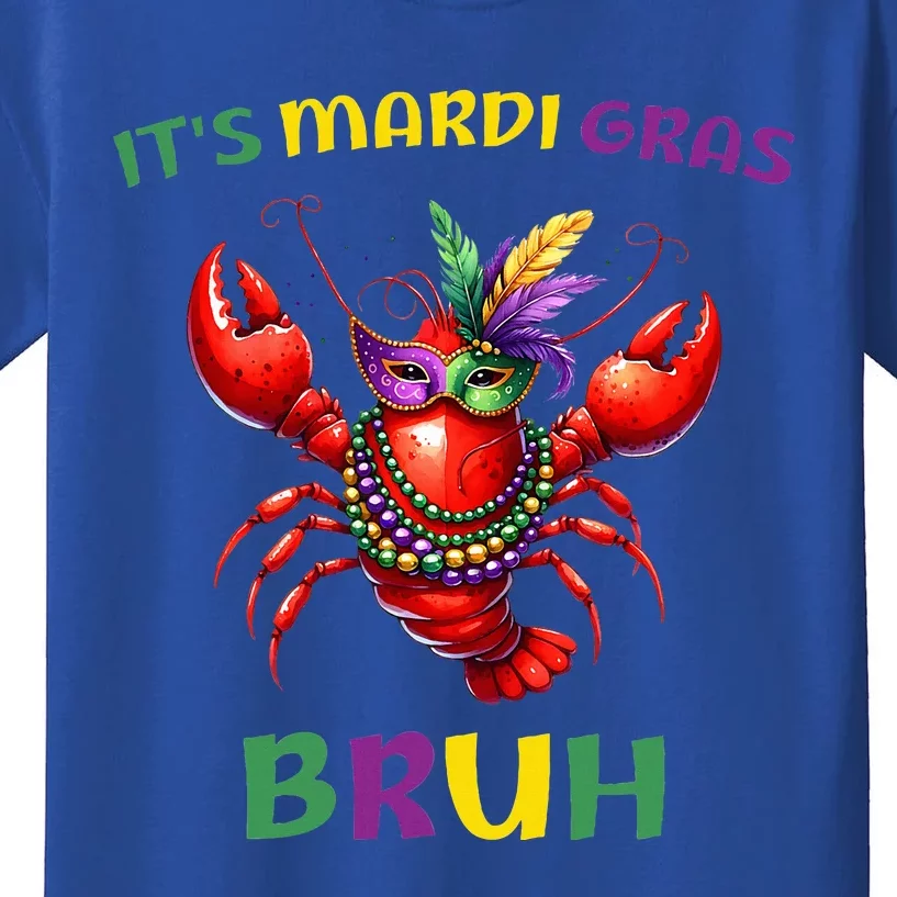 ItS Mardi Gras Bruh Crawfish Carnival Happy Mardi Gras Kids T-Shirt