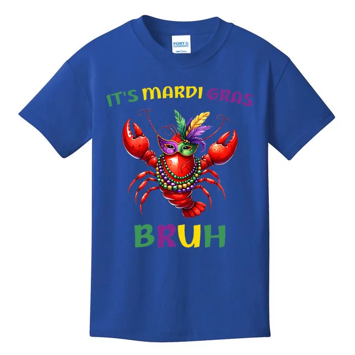 ItS Mardi Gras Bruh Crawfish Carnival Happy Mardi Gras Kids T-Shirt