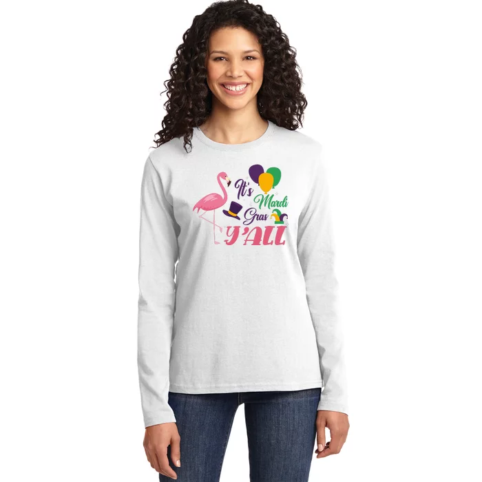 It's Mardi Gras Y'all Ladies Long Sleeve Shirt