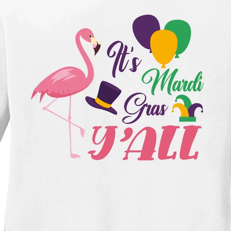 It's Mardi Gras Y'all Ladies Long Sleeve Shirt