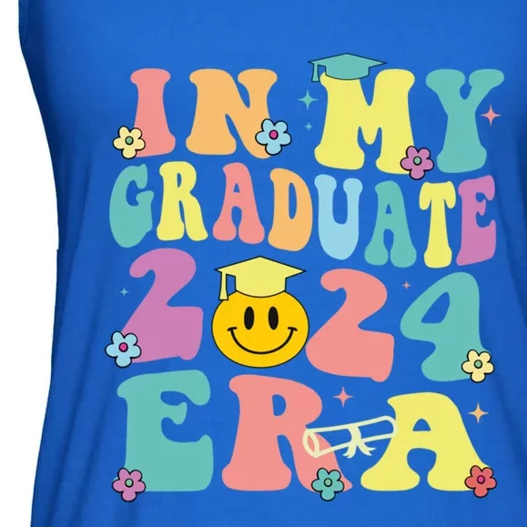 In My Graduate 2024 Era Funny Graduation Groovy Gift Ladies Essential Flowy Tank