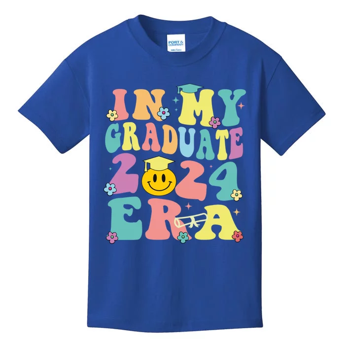 In My Graduate 2024 Era Funny Graduation Groovy Gift Kids T-Shirt