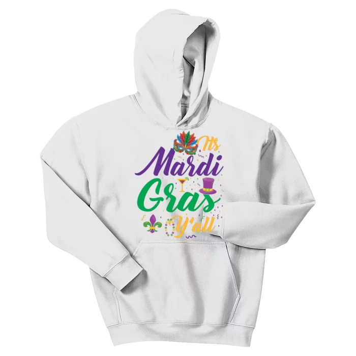 It's Mardi Gras Y'all Kids Hoodie