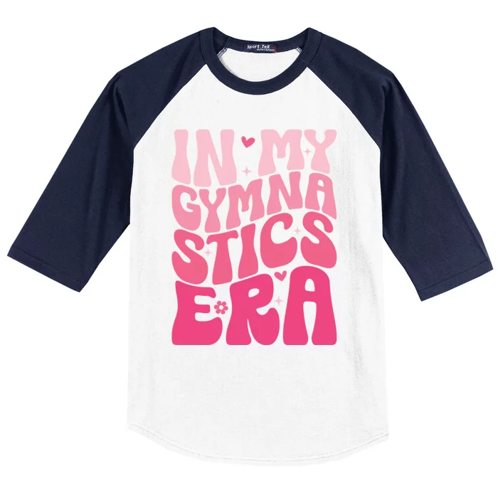 In My Gymnastics Era Groovy Gymnastics Birthday Cool Gift Baseball Sleeve Shirt