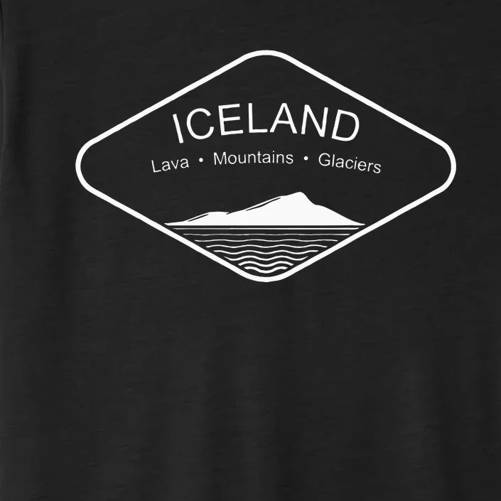 Iceland Mountains Gift Reykjavik Souvenir Volcano Europe ChromaSoft Performance T-Shirt