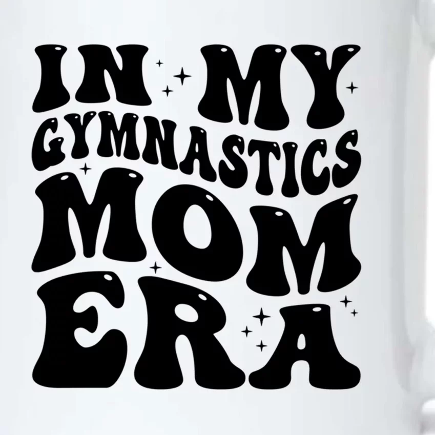 In My Gymnastics Mom Era Groovy Retro Funny Gymnastics Mom Gift Black Color Changing Mug