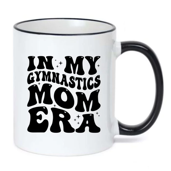 In My Gymnastics Mom Era Groovy Retro Funny Gymnastics Mom Gift Black Color Changing Mug