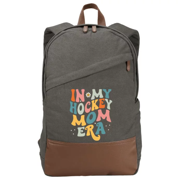 In My Hockey Mom Era Cotton Canvas Backpack