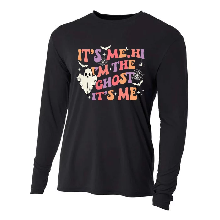 Its Me Hi Im The Ghost Its Me Happy Halloween Cooling Performance Long Sleeve Crew