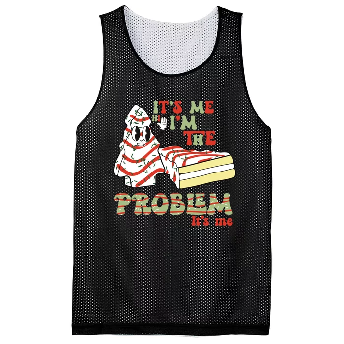 Its Me Hi Im The Problem Its Me Christmas Tree Cake Mesh Reversible Basketball Jersey Tank