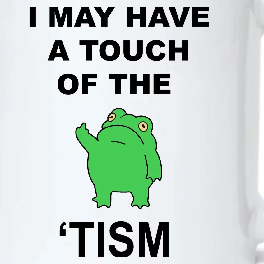 I May Have A Touch Of The Tism Frog Black Color Changing Mug