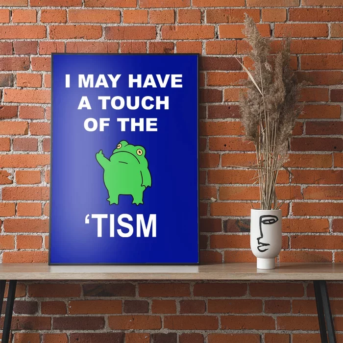 I May Have A Touch Of The Tism Frog Poster