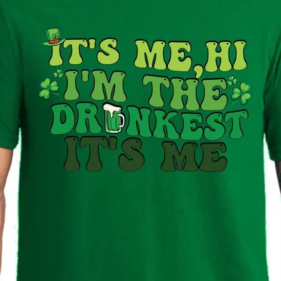 It's Me, Hi, I'm The Drunkest Funny Drinking St Patricks Day Pajama Set