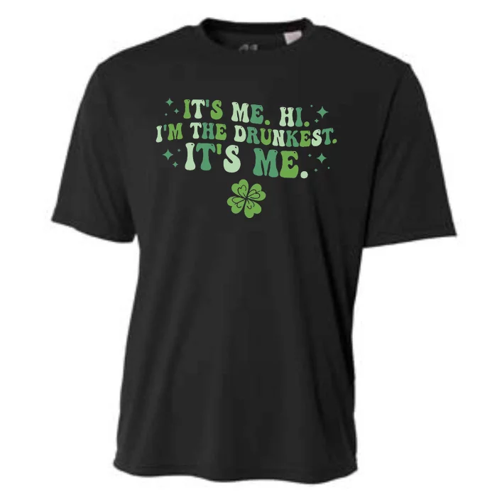 It's Me. Hi. I'm The Drunkest. It's Me. Groovy Patrick's Day Cooling Performance Crew T-Shirt