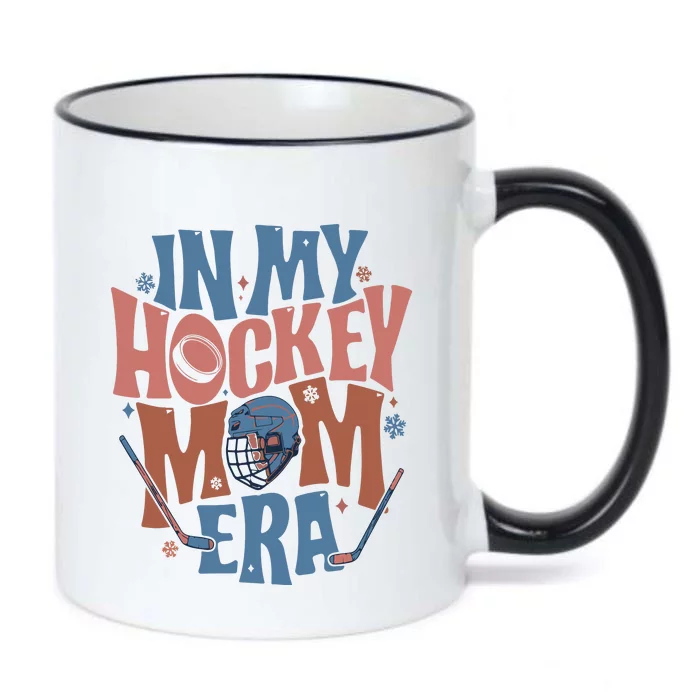 In My Hockey Mom Era Hockey Mom Black Color Changing Mug