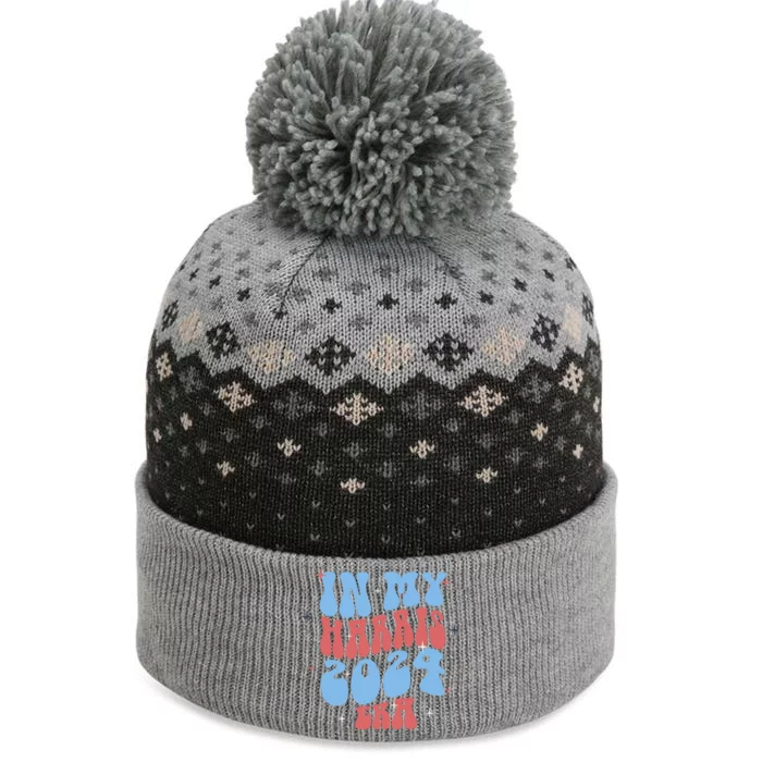 In My Harris 2024 Era Kamala Harris President 2024 Gift The Baniff Cuffed Pom Beanie