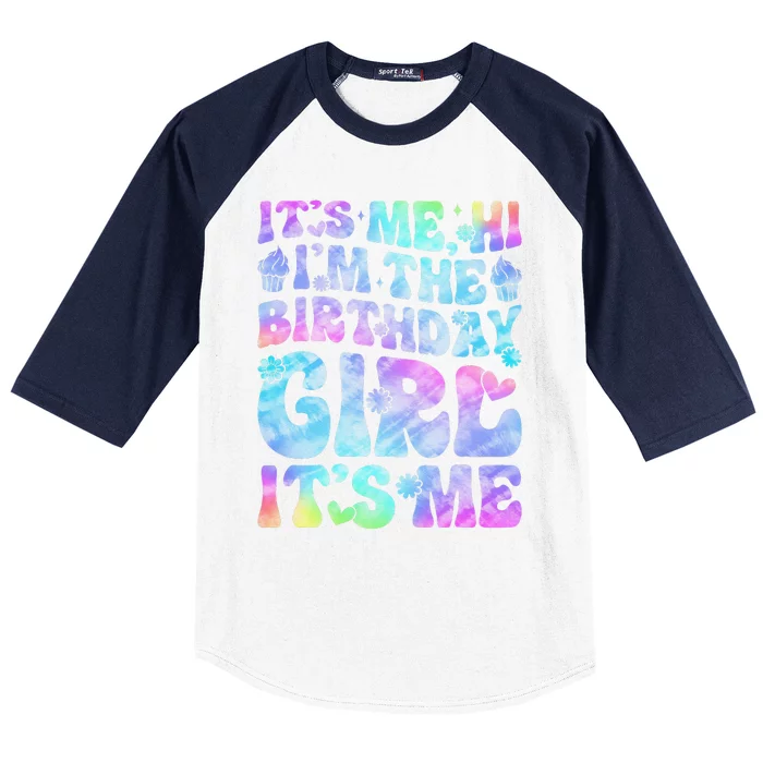 Its Me Hi Im The Birthday Girl Its Me Groovy Baseball Sleeve Shirt