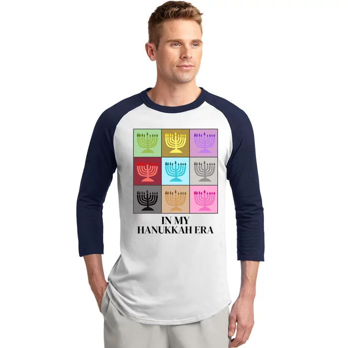 In My Hanukkah Era Ugly Jewish Xmas Funny Christmas Hanukkah Baseball Sleeve Shirt