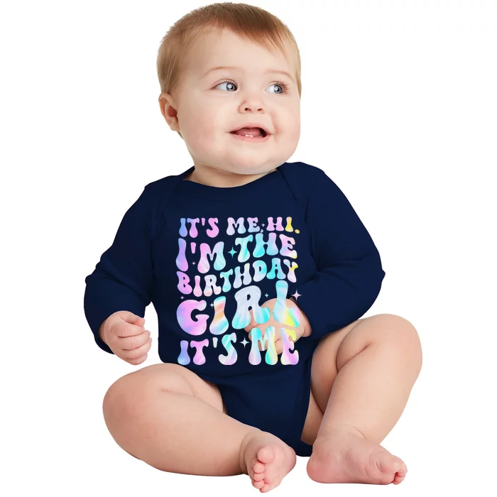 ItS Me Hi IM Birthday Girl ItS Me Groovy Baby Long Sleeve Bodysuit