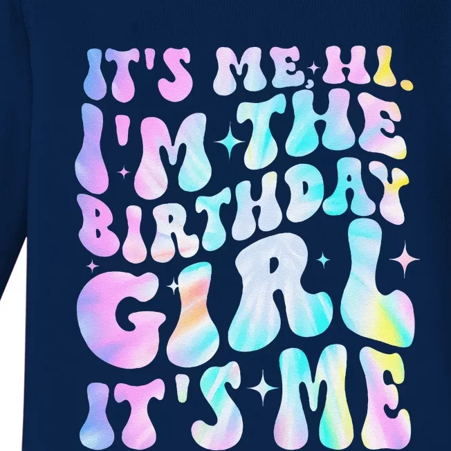 ItS Me Hi IM Birthday Girl ItS Me Groovy Baby Long Sleeve Bodysuit