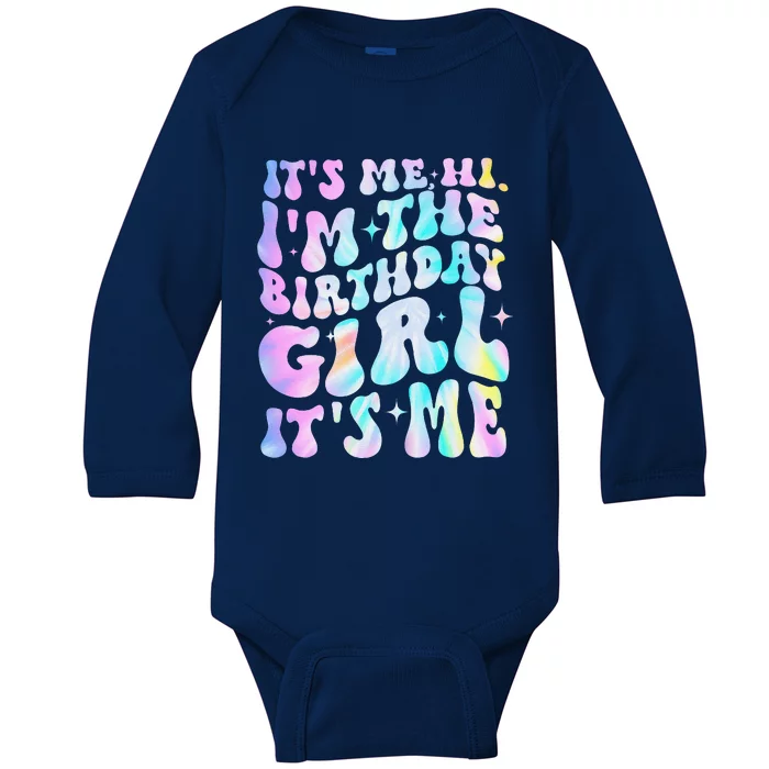 ItS Me Hi IM Birthday Girl ItS Me Groovy Baby Long Sleeve Bodysuit