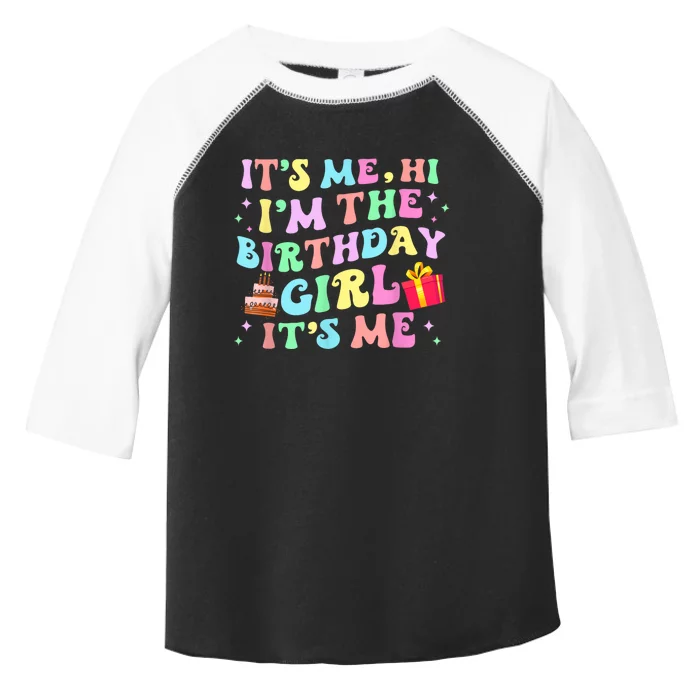 Its Me Hi Im The Birthday Girl Its Me Birthday Party Toddler Fine Jersey T-Shirt