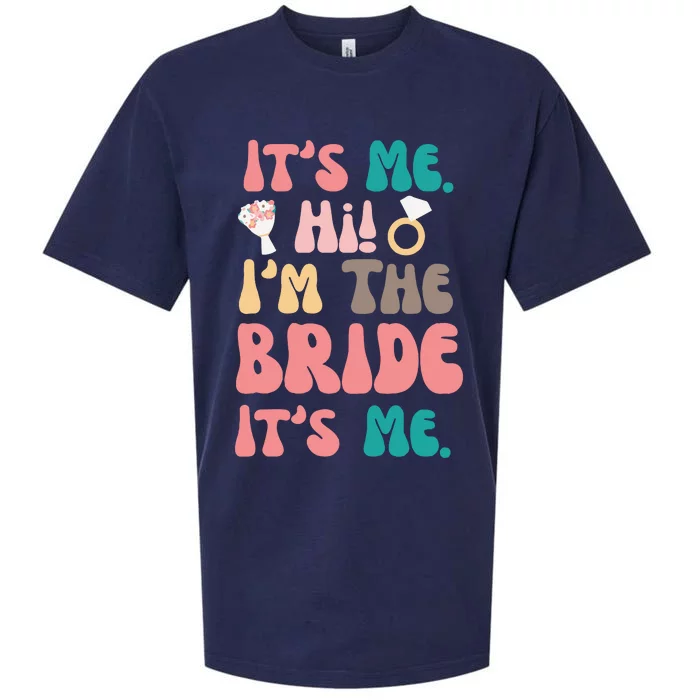 Its Me Hi Im The Bride Its Me Bachelorette Sueded Cloud Jersey T-Shirt