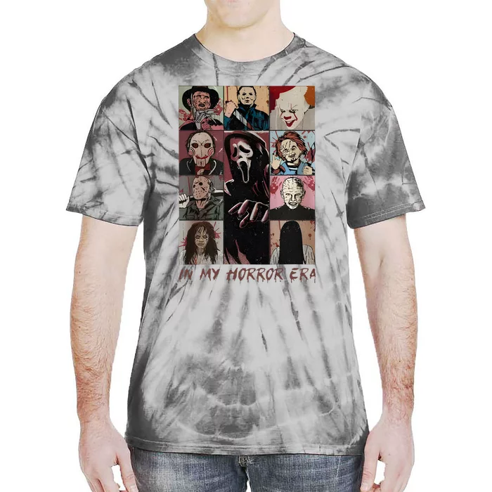 In My Horror Era Horror Ghostface Halloween Horror Movie Tie-Dye T-Shirt