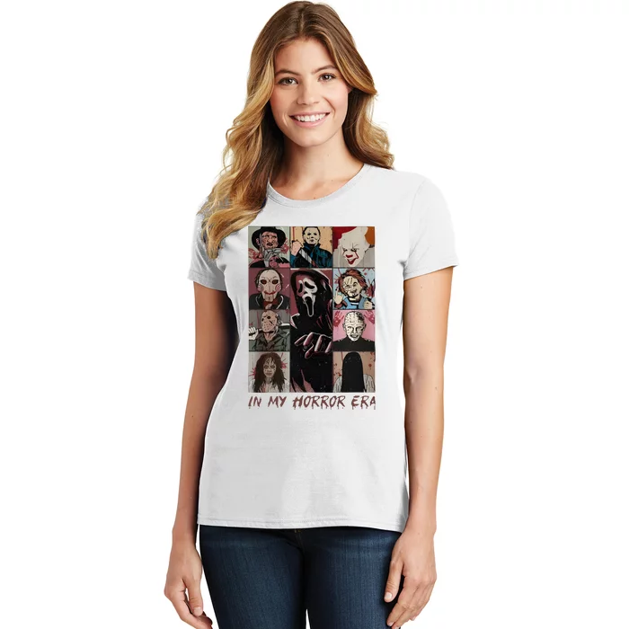 In My Horror Era Horror Ghostface Halloween Horror Movie Women's T-Shirt