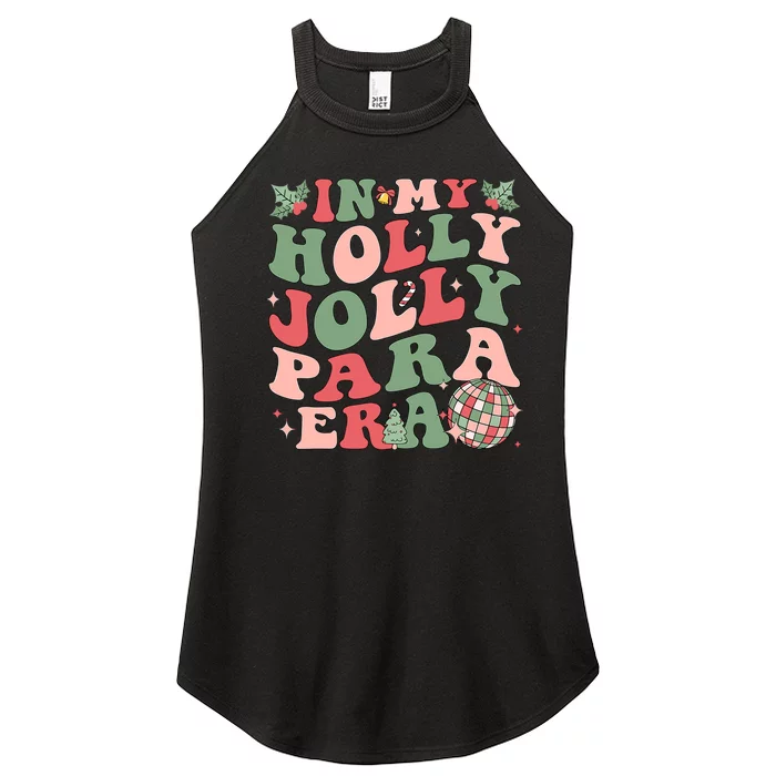 In My Holly Xmas Jolly Para Era Retro Christmas Jolly Para Women’s Perfect Tri Rocker Tank