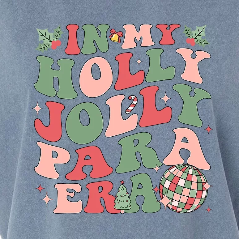 In My Holly Xmas Jolly Para Era Retro Christmas Jolly Para Garment-Dyed Women's Muscle Tee