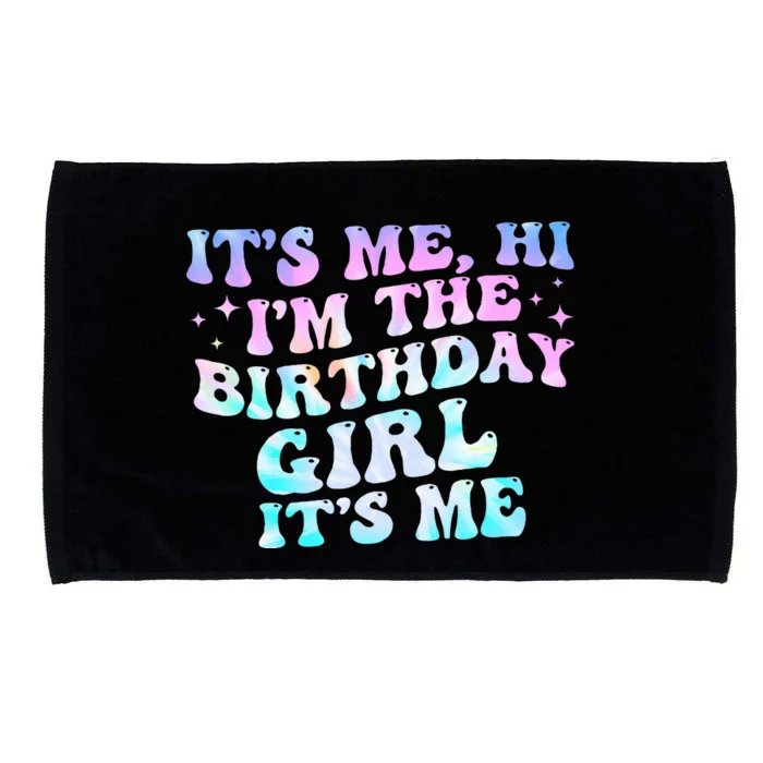 ItS Me Hi IM Birthday Girl ItS Me Groovy Microfiber Hand Towel