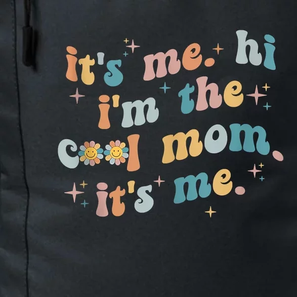 It's Me Hi I'm The Cool Mom It's Me Groovy Retro Daily Commute Backpack