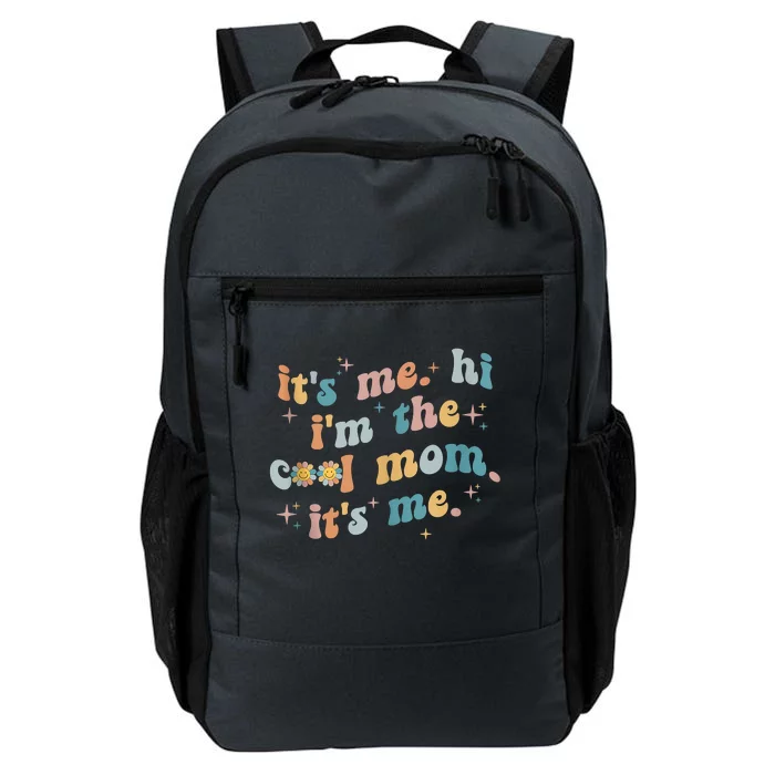 It's Me Hi I'm The Cool Mom It's Me Groovy Retro Daily Commute Backpack