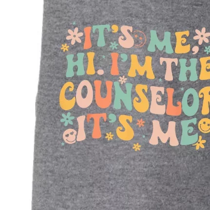 Its Me Hi Im The Counselor Its Me Groovy Back To School Doggie 3-End Fleece Hoodie