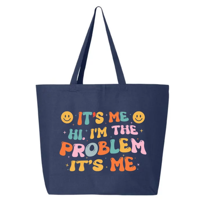 It's Me, Hi, I'm The Problem Funny Groovy Vintage 25L Jumbo Tote