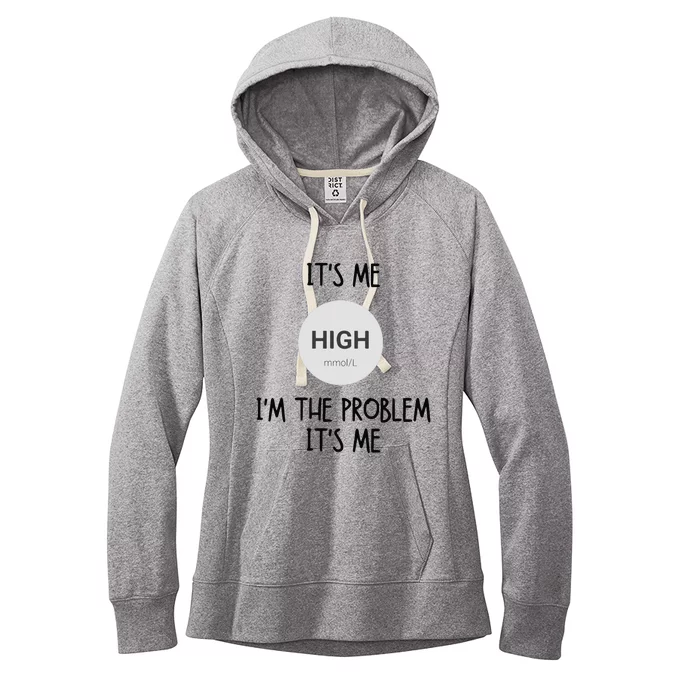 Its Me High Mmol L Im The Problem Its Me Diabetes Awarenes Women's Fleece Hoodie