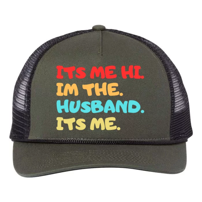 Its Me Hi Im The Husband Its Me Retro Rope Trucker Hat Cap