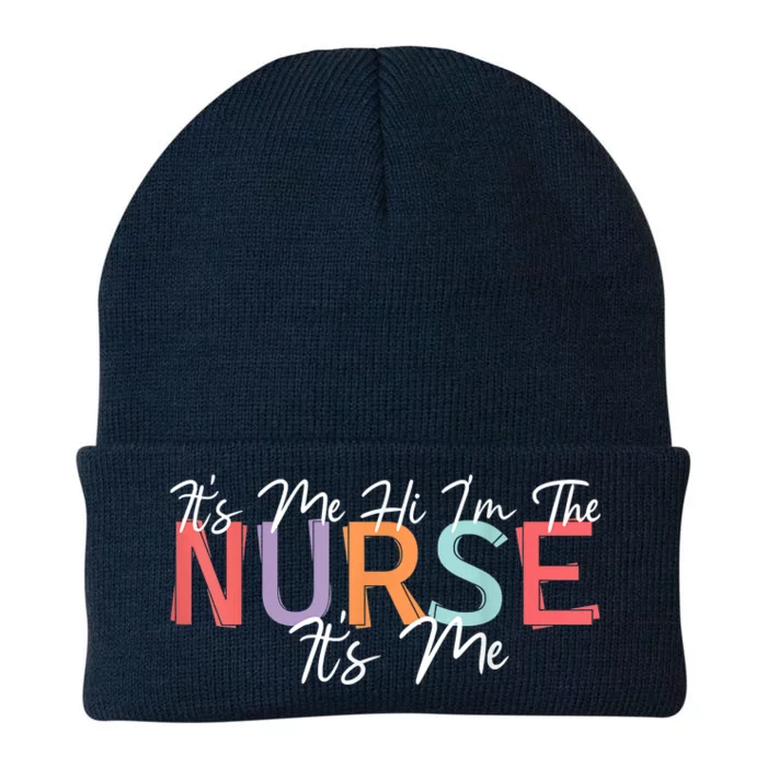 Its Me Hi I'm The Nurse RN ER NICU Nursing Knit Cap Winter Beanie