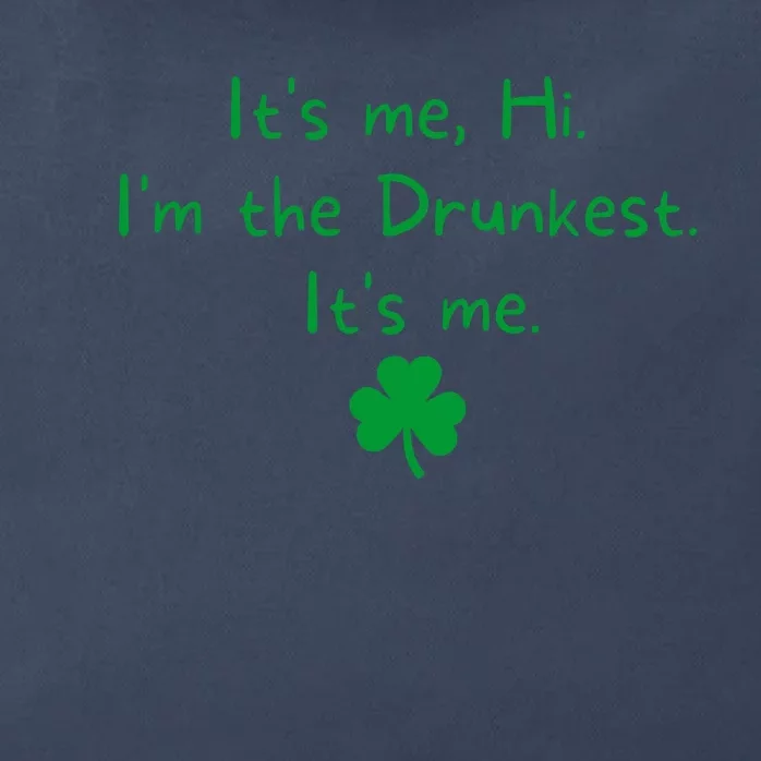 It’s Me Hi I’m The Drunkest It’s Me St Patricks Day Shamrock Zip Tote Bag