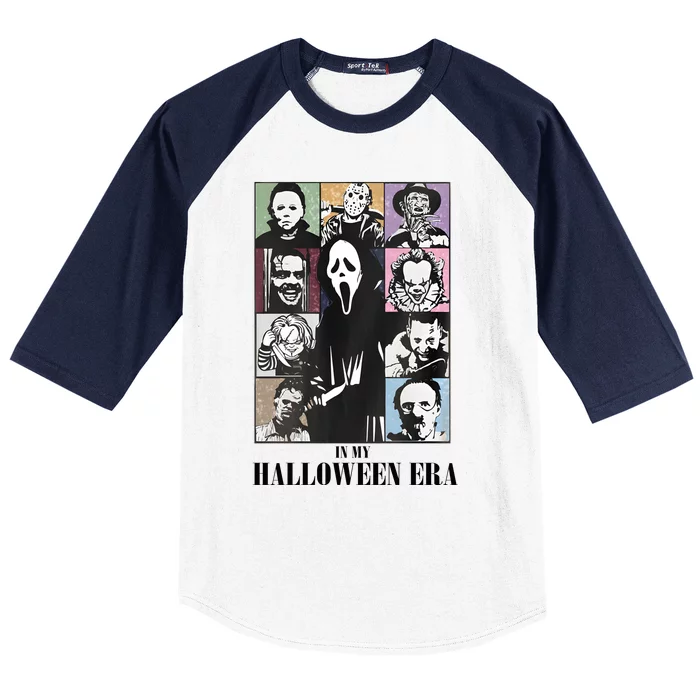 In My Halloween Era Horror Movie Character Baseball Sleeve Shirt