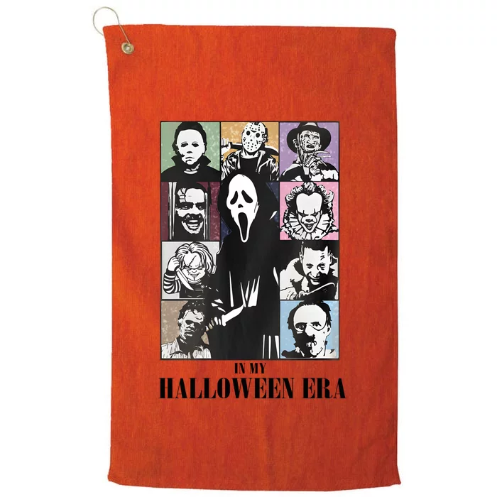 In My Halloween Era Horror Movie Character Platinum Collection Golf Towel