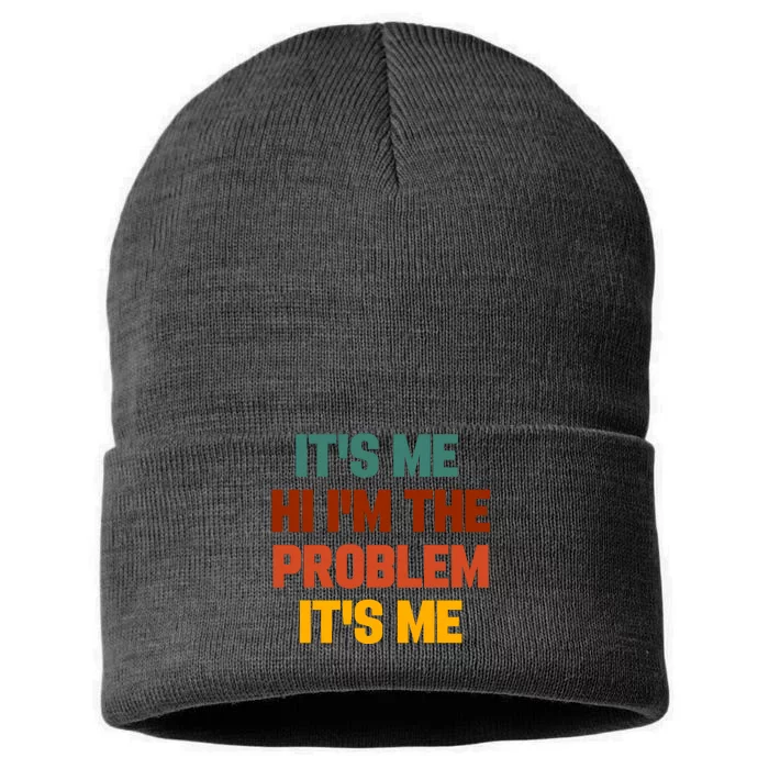 Its Me Hi Im The Problem Its Me Sustainable Knit Beanie